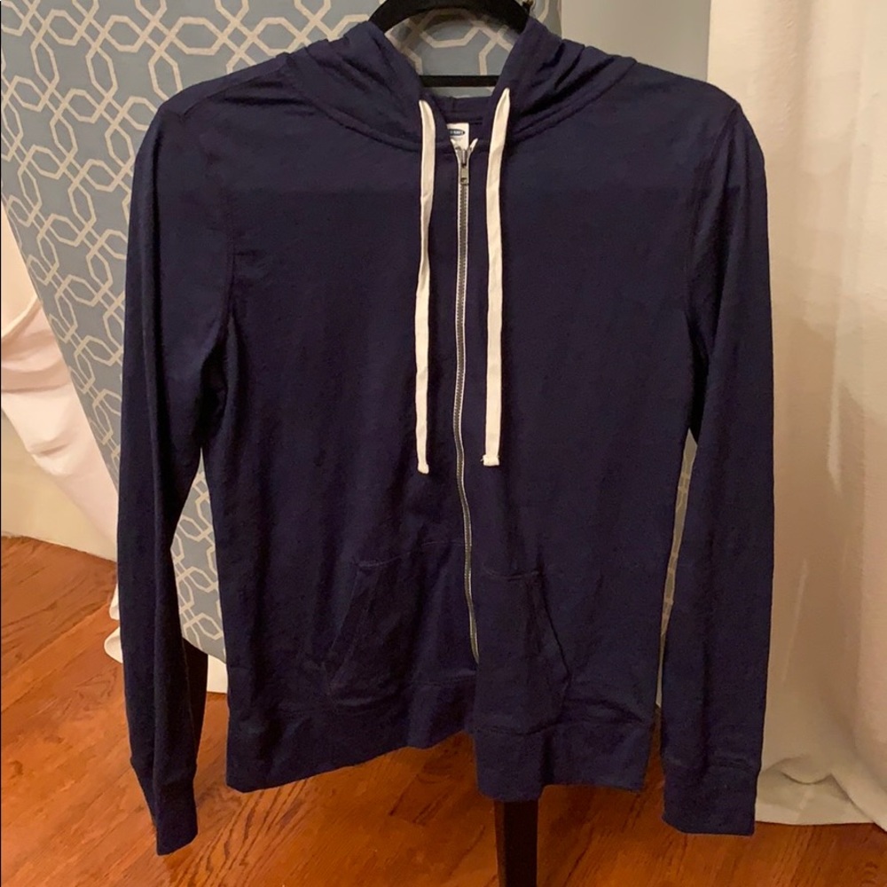 Old Navy- Navy Lightweight ZipUp Sweatshirt